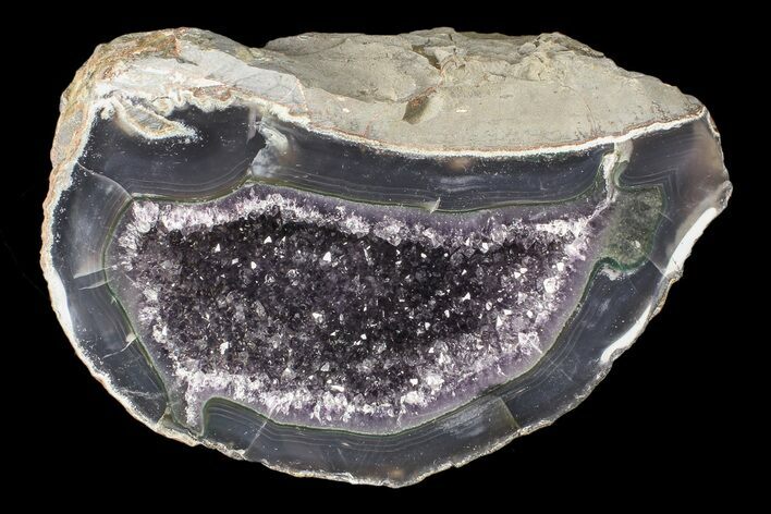 Purple Amethyst Geode - Uruguay #87414